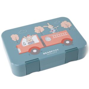 Bento Box, Lunchbox, broodtrommelvoor kinderen - Brandweer konijntjes